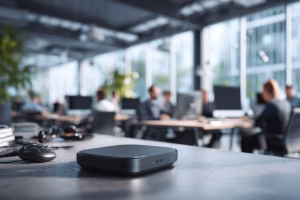 edge computing device processing data locally in a business environment