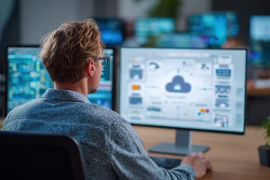 Diagram showing compute, storage, and data transfer as the three main cost levers