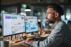 Side-by-side comparison chart of Microsoft 365 vs Google Workspace