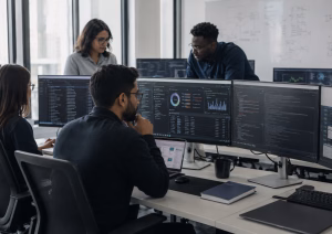 Cybersecurity specialist securing cloud-based systems