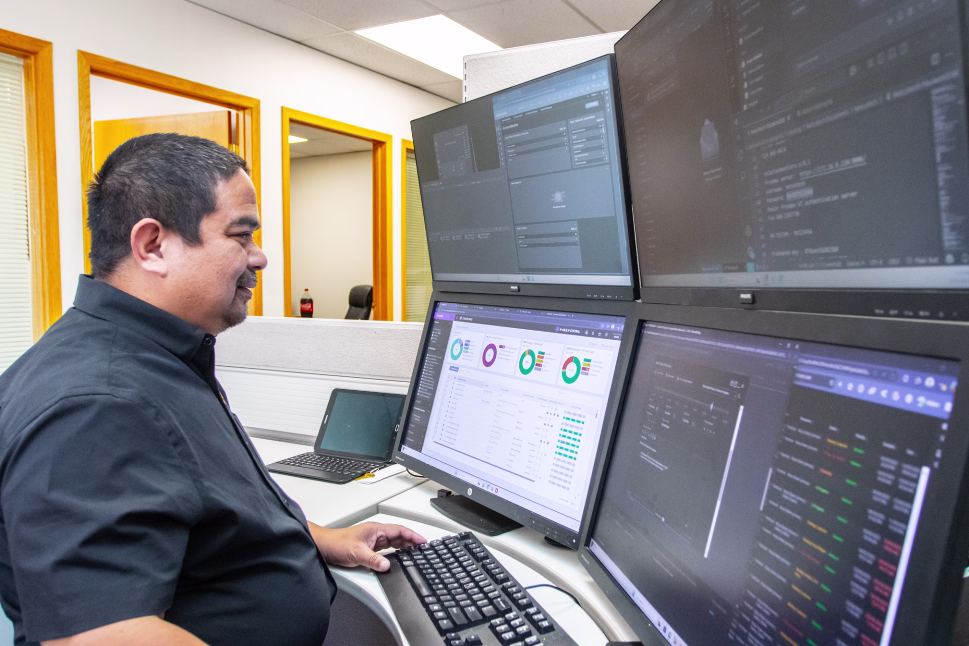 Cochrane IT services featuring managed support, cybersecurity, 24/7 monitoring, backups, updates, and user management